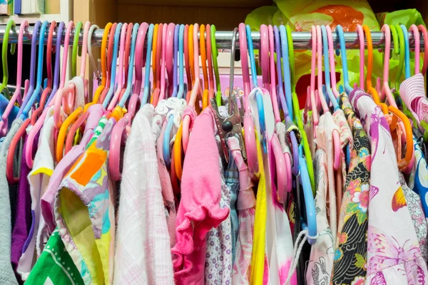Girl cloth on rack — Stock Photo, Image