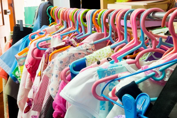 Girl cloth on rack — Stock Photo, Image