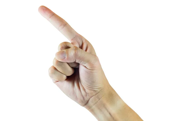 Jobb kéz ujj-mutató — Stock Fotó