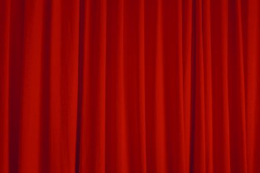 Kırmızı perde doku