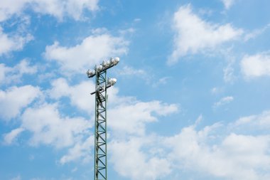 Bulutlu gökyüzü alan spot