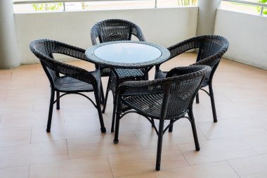 Açık rattan mobilya set