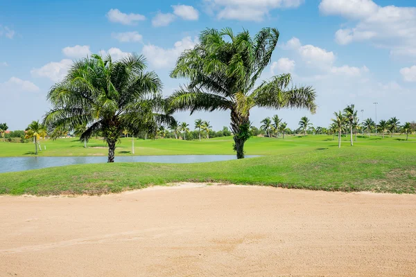Beautiful golf course in thailand — Stock Photo, Image