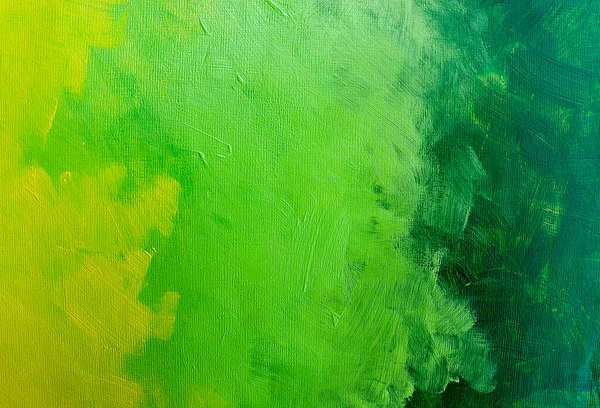 Acrylic Brush Stroke Green Yellow Abstract Colorful Watercolor Paper Close — 스톡 사진