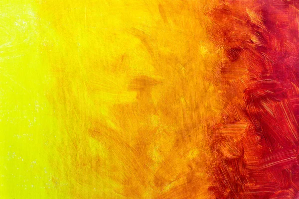 Pincel Acrílico Vermelho Amarelo Abstrato Aquarela Colorida Sobre Papel Close — Fotografia de Stock