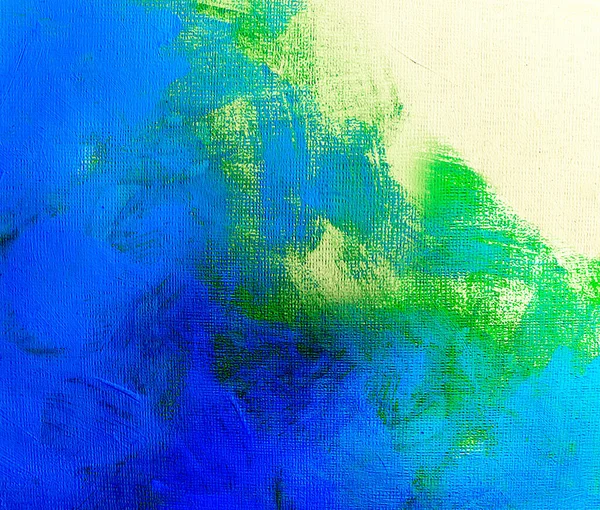Acrylic Brush Stroke Blue Abstract Colorful Watercolor Paper Close Background — 图库照片