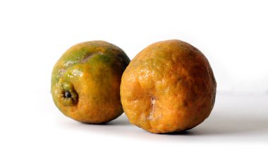 Beyaz arkaplanda portakal meyvesi izole