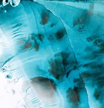 Kağıt kaplama arkaplan dokusunda mavi soyut suluboya