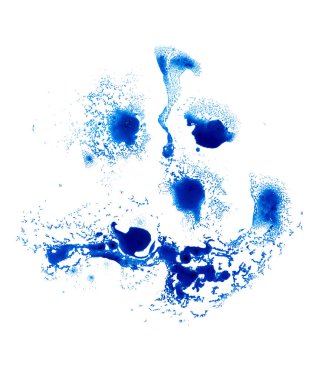 Kağıt kaplama arkaplan dokusunda soyut mavi yağ mürekkebi