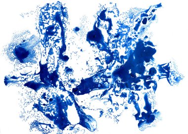 Kağıt kaplama arkaplan dokusunda soyut mavi yağ mürekkebi