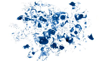 Kağıt kaplama arkaplan dokusunda soyut mavi yağ mürekkebi