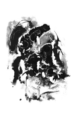 Kağıt yakın plan dokusu üzerinde sarı ve kırmızı soyut suluboya