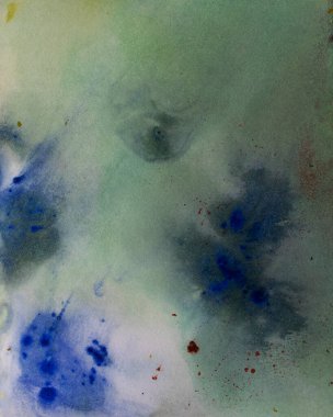 mavi ve siyah boya soyut sanat arkaplan dokusu kağıt üzerinde sulu boya Modern Akışkan Sanat Alkol Mürekkebi Karma yaratıcı poster, kart, davetiye, duvar kağıdı tasarımı.