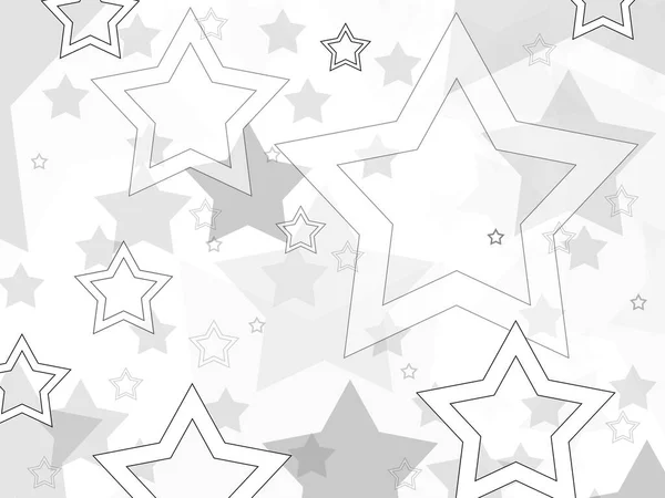 Gyönyörű Elvont Csillag Háttér Modern Stílus Szürke Fehér Színű — Stock Fotó