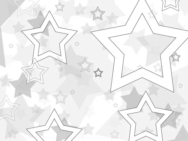 Silver glitter stars falling from the sky on white background. A