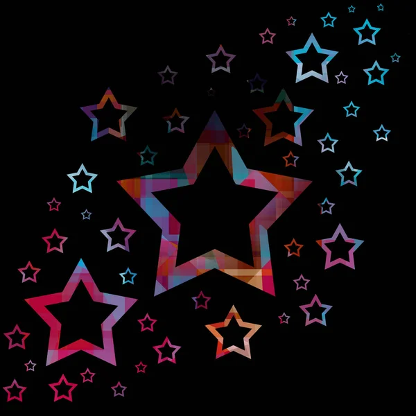 Vacker Färg Stjärna Bakgrund Modern Stil — Stockfoto
