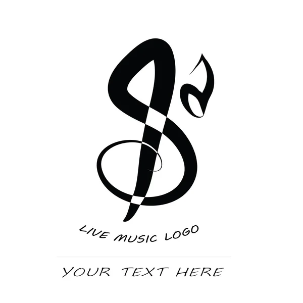 音楽のベクトルのアイコン - 音楽記号と記号の抽象デザイン ノート — ストックベクタ
