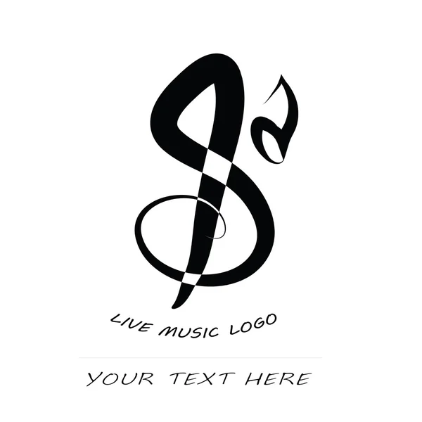 Müzik vektör Icon - müzik nota anahtarı ve Not işareti tasarlamak