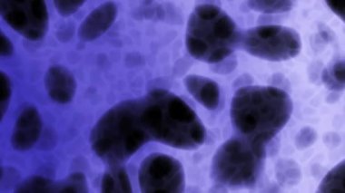 Bu döngülü stok animasyon videosu mor ve beyaz bir gradyanı (Ultra Violet Concept U-1A) plazma bakterisi görsel illüzyon gölgesi ve dinamik döngü efektiyle soyut sıvı arkaplanı gösterir..  