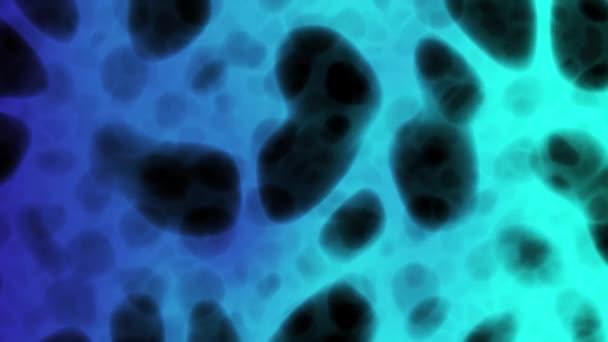 这个循环股票动画视频显示了一个蓝色梯度 深蓝色概念U 的抽象背景 等离子细菌视觉效果和颜色在屏幕上移动 — 图库视频影像