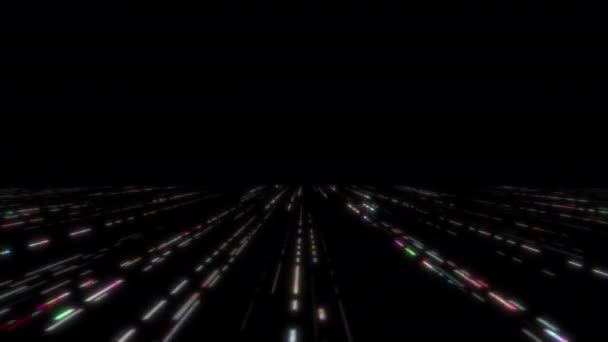 Concept Infini Abstrait Numérique Science Fiction Tech Dessin Animé Fond — Video