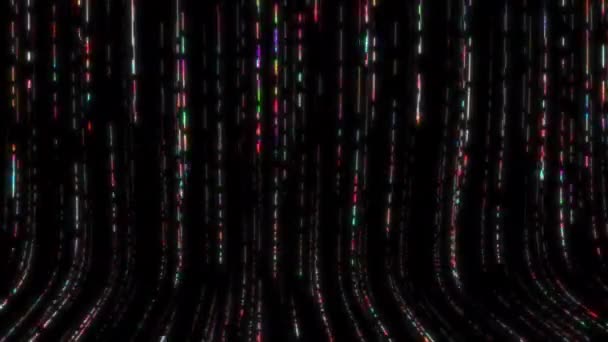 Концепция Бесконечный Абстрактный Цифровой Научно Фантастический Высокотехнологичный Анимированный Фон Шаблона — стоковое видео