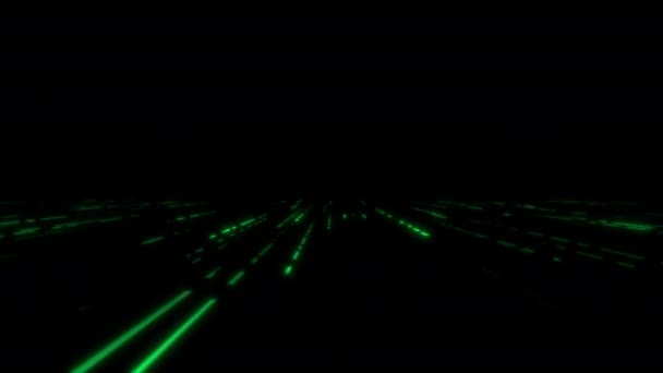 Konzept Unendlicher Abstrakter Digitaler Science Fiction Tech Animationshintergrund — Stockvideo