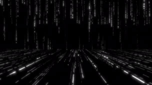 Концепція Нескінченний Абстрактний Цифровий Науково Фантастичний Анімований Візерунок Фону — стокове відео