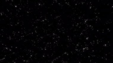 Yıldızların hareketleriyle, parıldayan veya yanıp sönen yıldızlarla uzay boşluğunda uçan 15-S1 konsepti.