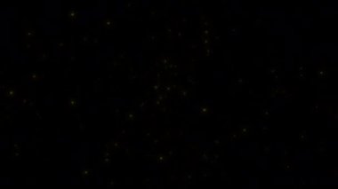 Uçan ateş böceklerinin gece parlayan 10-L1 görünümü kavramı (uçuş davranışı) ve ışıltılı animasyon.