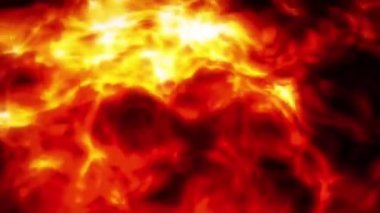 Kavram 6-A1 Soyut sıvı lav gölü arkaplanı ve akış animasyonu.