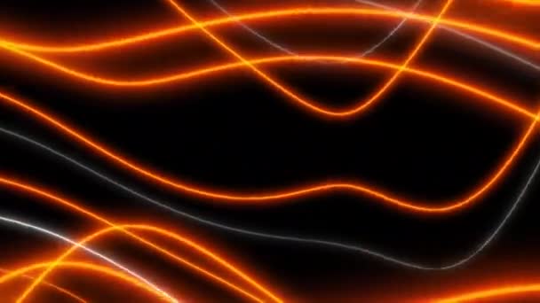 Concept Abstract Liquid Lines Lush Lava Animation Background Neon Effects — Stock Video