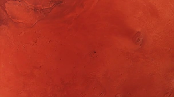 Концепція Вид Реалістичну Планету Марс Атмосферою Зірками — стокове відео