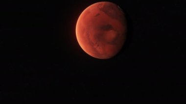 5-U1 'in atmosferi ve yıldızları olan gerçekçi gezegen görüntüsü.