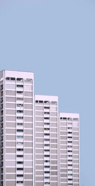 Edifícios Apartamentos Tamanho Diferente — Fotografia de Stock