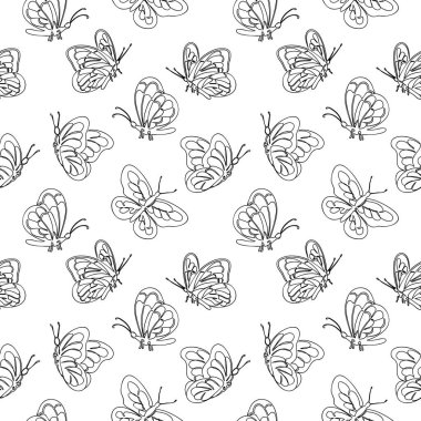 Tek sıra halinde çırpınan kelebekler. Kusursuz doku.