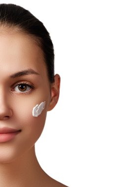 Beauty portrait. Beautiful spa woman. Perfect fresh skin. Pure beauty model. Youth and skin care concept. Beauty and wellness