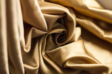 Altın saten kumaş