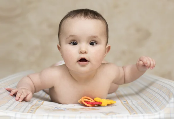 Bebê bonito feliz — Fotografia de Stock