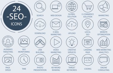 Anahat Web Icons set - arama motoru optimizasyonu