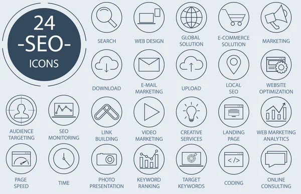 Anahat Web Icons set - arama motoru optimizasyonu