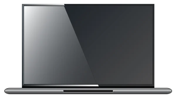 Modern siyah metal iş dizüstü bilgisayarı