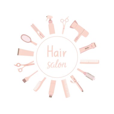 Bej kuaförlü yuvarlak kenarlı çerçeve 