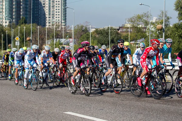 Moment of race / Cycle Race "Tour of Almaty 2014" / Almaty, Kazakhstan, October 2014 — стоковое фото