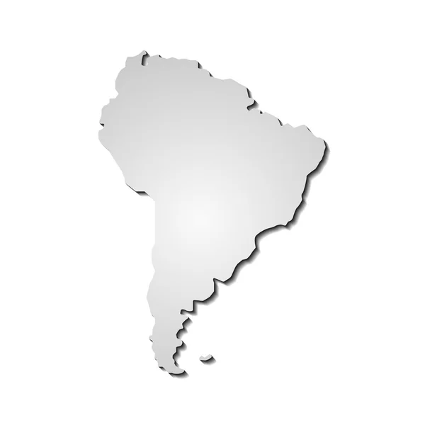 South America map background vector — Stock Vector