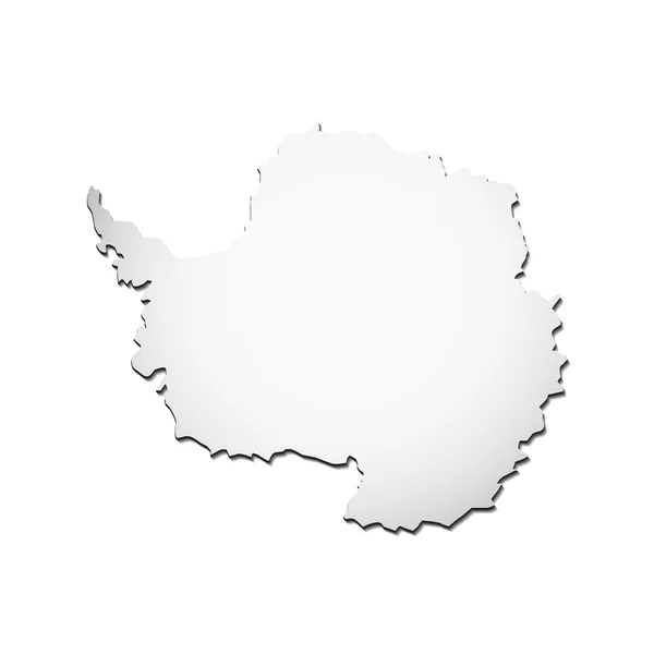 矢量插图南极洲地图 — 图库矢量图片