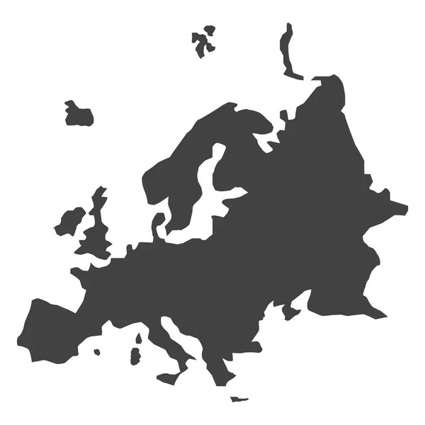 Vektorkarte von Europa — Stockvektor