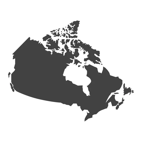 Vektör harita Kanada — Stok Vektör