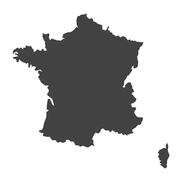 프랑스의 벡터 지도 — 스톡 벡터