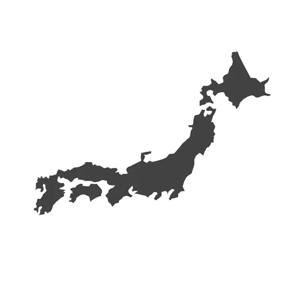 日本的矢量地图 — 图库矢量图片